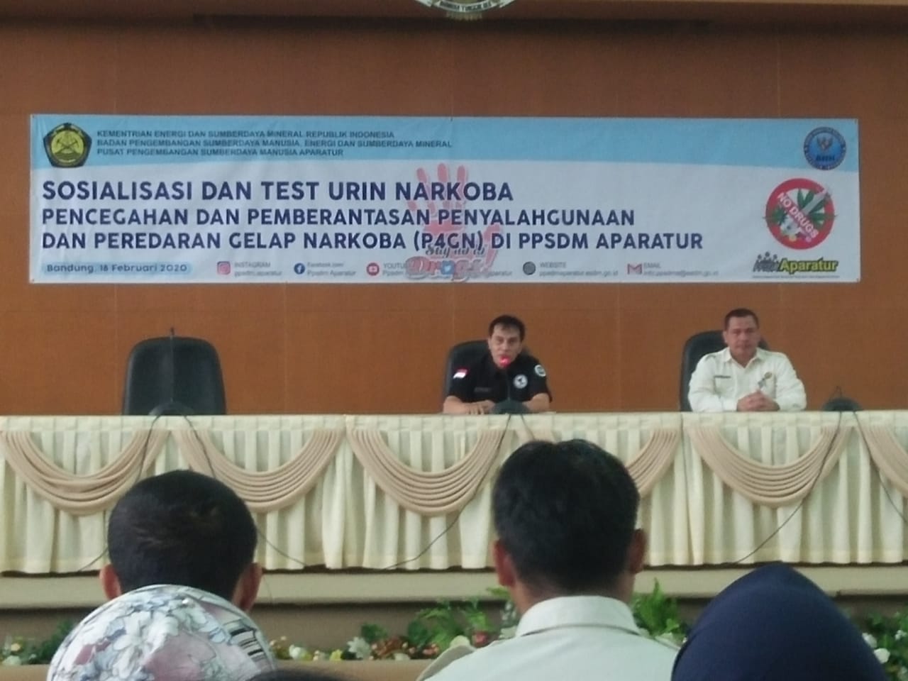 Antisipasi Penyalahgunaan Narkoba, PPSDM Aparatur Adakan Tes Urin Untuk Seluruh Pegawai