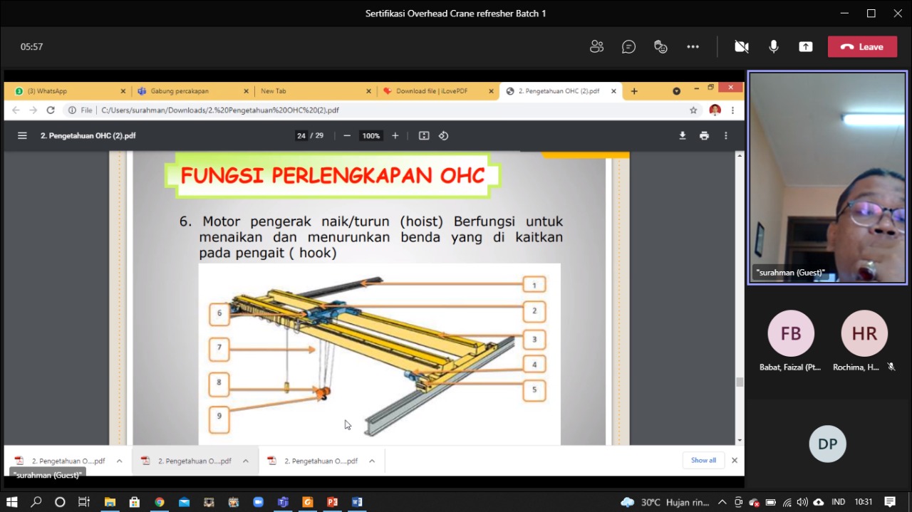 Concern Keamanan Overhead Crane, PPSDM Migas dan ConocoPhillips Siap Berkolaborasi