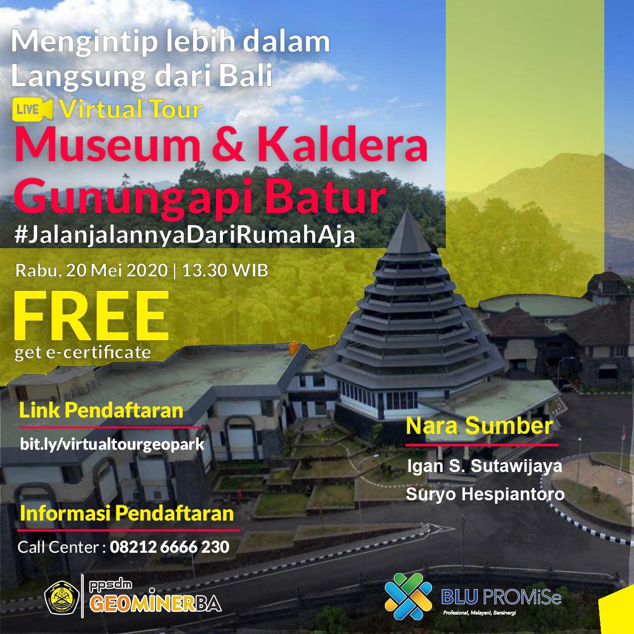Kangen Berlibur? Yuk Ikut Virtual Tour Museum dan Kaldera Gunungapi Batur