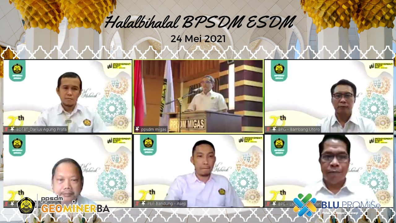 Kepala PPSDM Geominerba Hadiri Halalbihalal Hibrid Keluarga Besar BPSDM ESDM