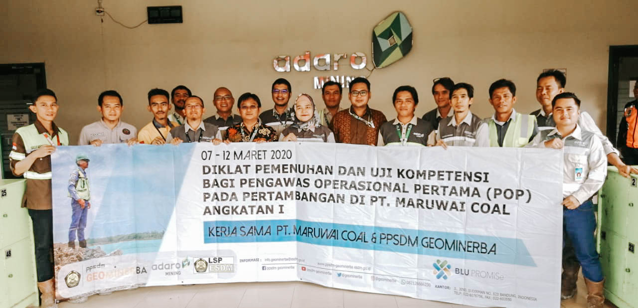 Kerja Sama PPSDM Geominerba dengan PT Maruwai Coal, Pembekalan Pengawas Operasional Pertama