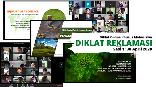 Khusus Mahasiswa, PPSDM Geominerba Gelar Diklat Online Gratis Tentang Reklamasi