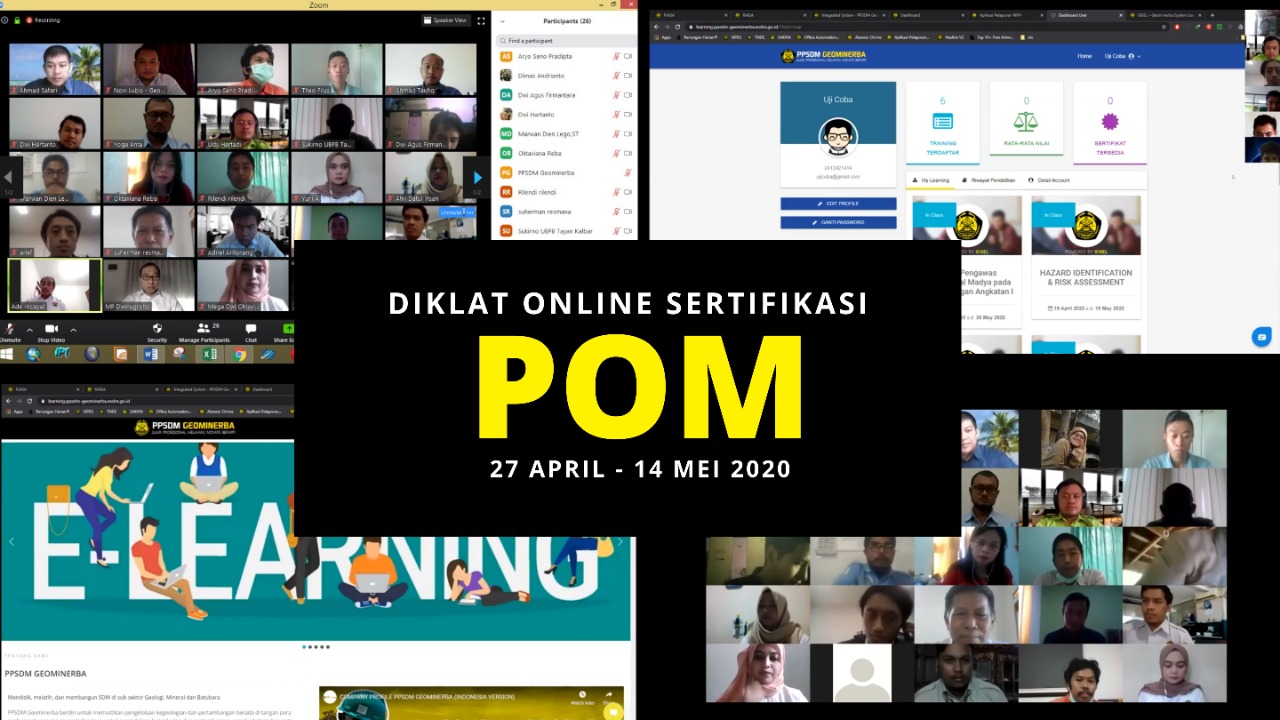 Lewat Diklat Online, PPSDM Geominerba Cetak Pengawas Operasional Madya