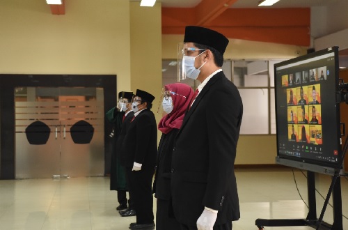 Pelantikan Pejabat Fungsional BPSDM Terapkan Protokol Kesehatan Covid Secara Ketat