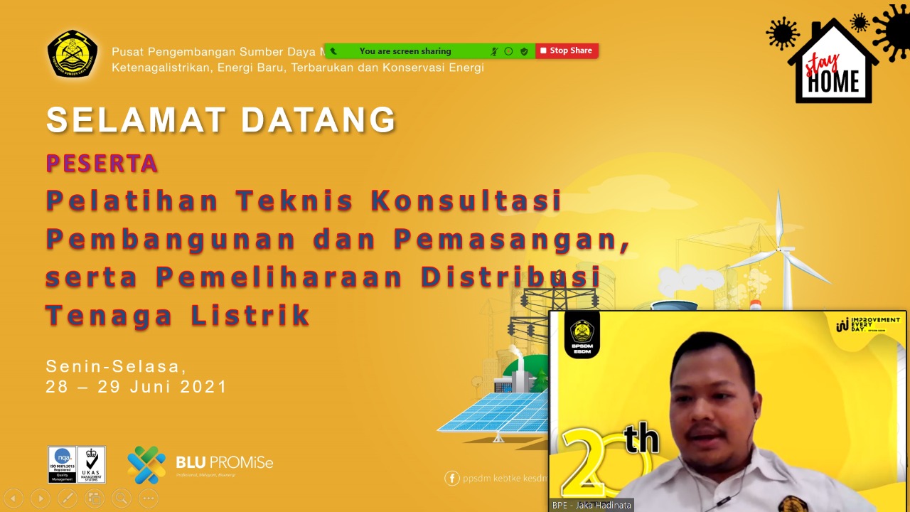 PELATIHAN BAGI TENAGA TEKNIK BIDANG DISTRIBUSI TENAGA LISTRIK DI PPSDM KEBTKE 