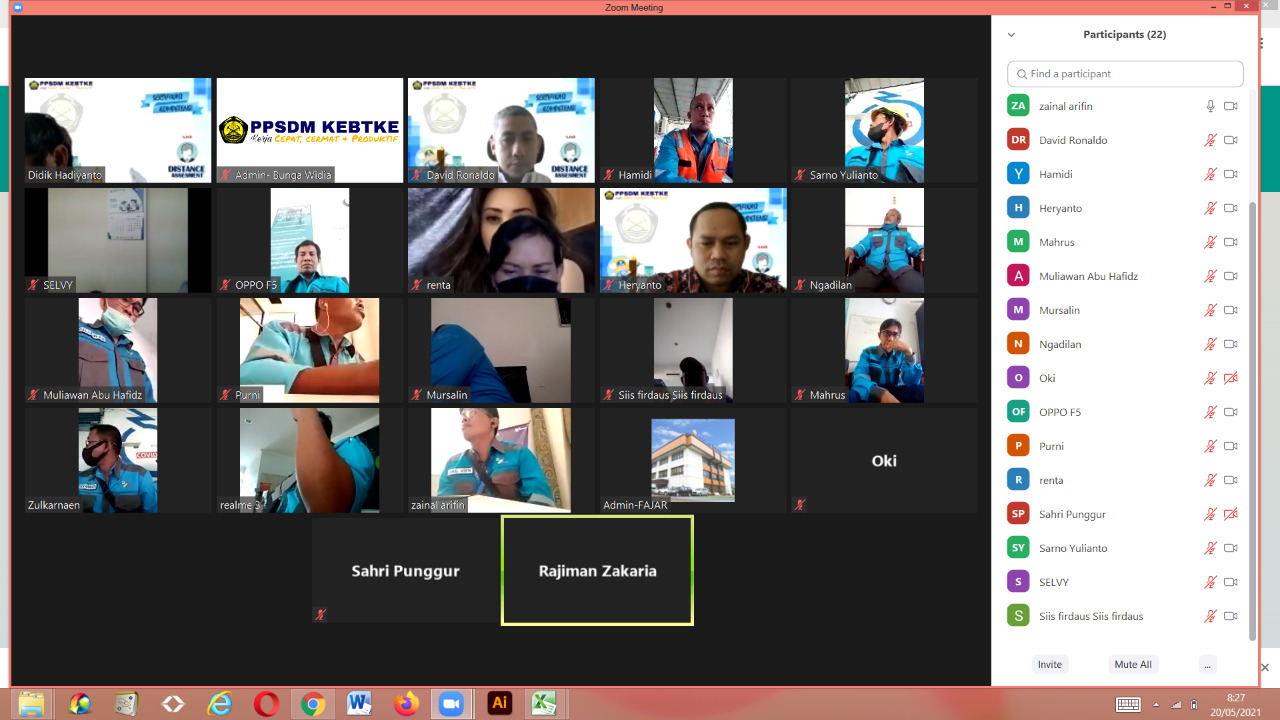 PENGEMBANGAN TENAGA TEKNIK YANG PROFESIONAL MELALUI UJI KOMPETENSI BERSAMA PPSDM KEBTKE