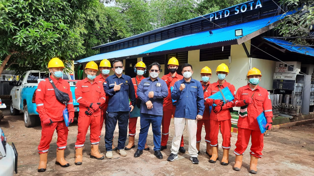 PLN T MERAUKE PAPUA UJI KOMPETENSI PENGOPERASIAN PLTD DAN PLTS BERSAMA PPSDM KEBTKE 