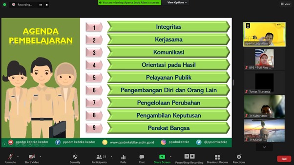 PPSDM KEBTKE DONGKRAK PENGUATAN KAPASITAS KOMPETENSI INSPEKTUR KETENAGALISTRIKAN JENJANG AHLI MUDA