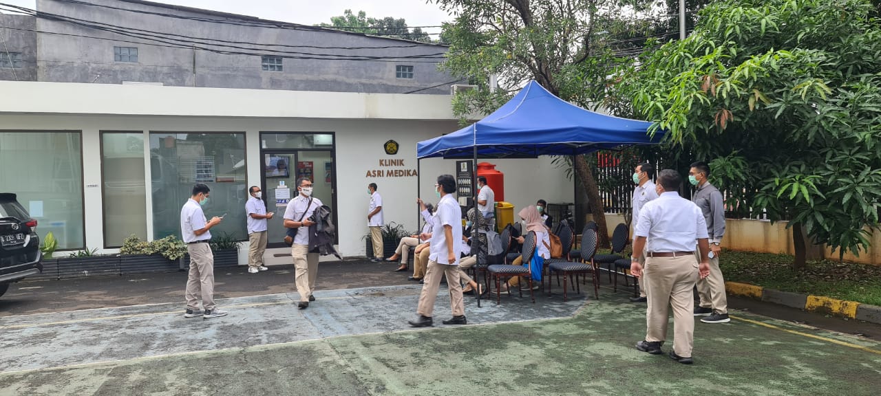 RAPID TEST MENINDAKLANJUTI HASIL VAKSIN ANTI COVID PEGAWAI PPSDM KEBTKE