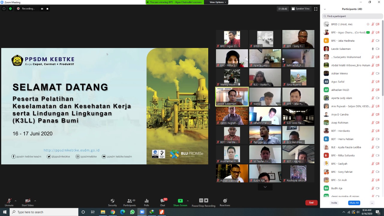 SDM KOMPETEN DALAM K3 PANAS BUMI