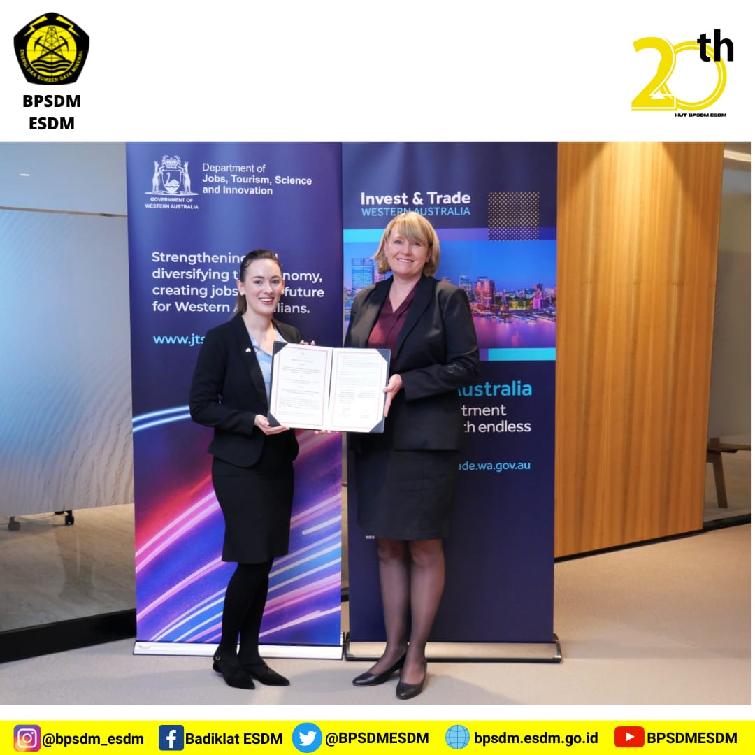 Western Australia Sambut Baik Kesepakatan Kerja Sama dengan BPSDM ESDM