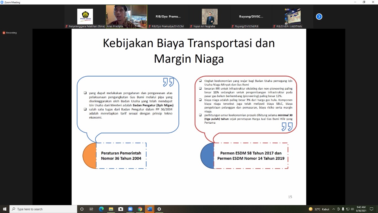 Pahami Tata Kelola Gas Sales Agreements, PPSDM Migas Adakan Pelatihan Skema Jual Beli Gas