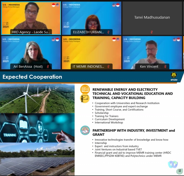 PPSDM KEBTKE Mengambil Peran dalam Forum U.S.- Indonesia Energy Policy Dialogue