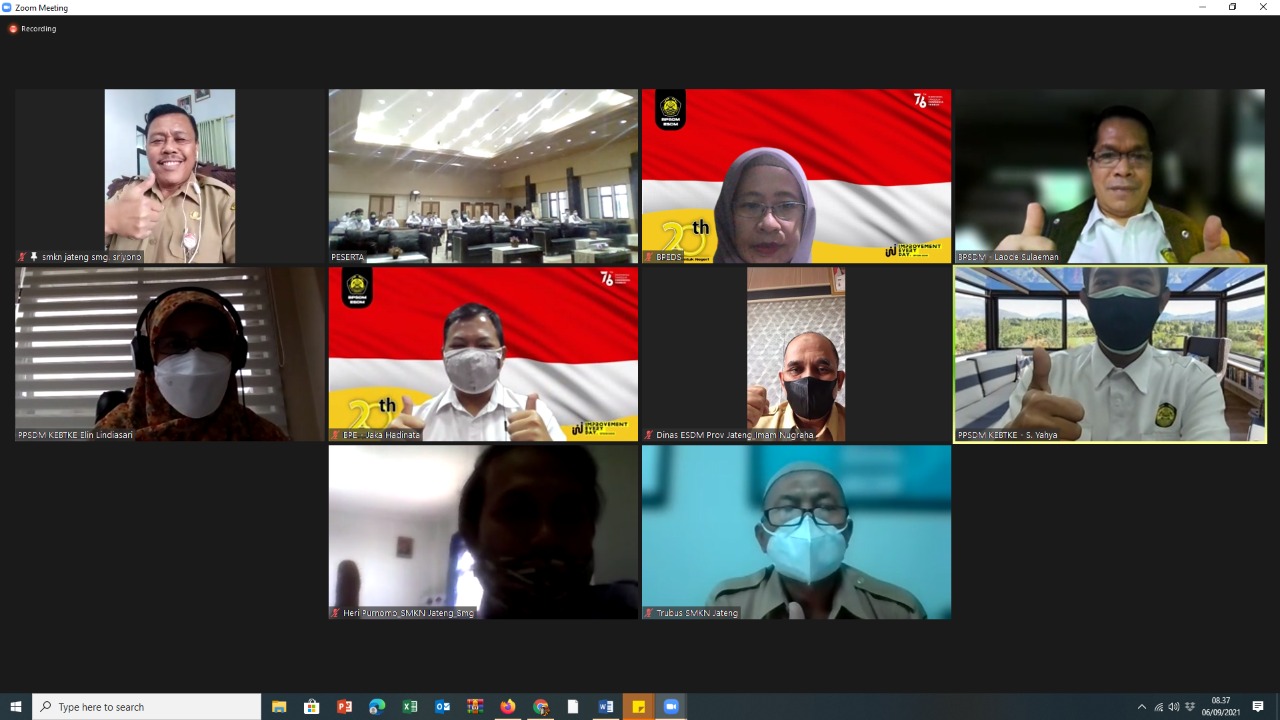 PPSDM KEBTKE TINGKATKAN KOMPETENSI BAGI MASYARAKAT JAWA TENGAH UNTUK BERDAYA SAING SKALA NASIONAL DAN INTERNASIONAL