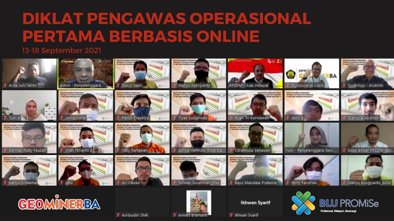 Kali kedua, PPSDM Geominerba dan PT Arutmin Indonesia Selenggarakan Diklat Sertifikasi POP