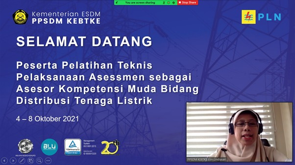 PPSDM KEBTKE SELENGGARAKAN PELATIHAN PELAKSANAAN ASESOR KOMPETENSI MUDA BIDANG DISTRIBUSI