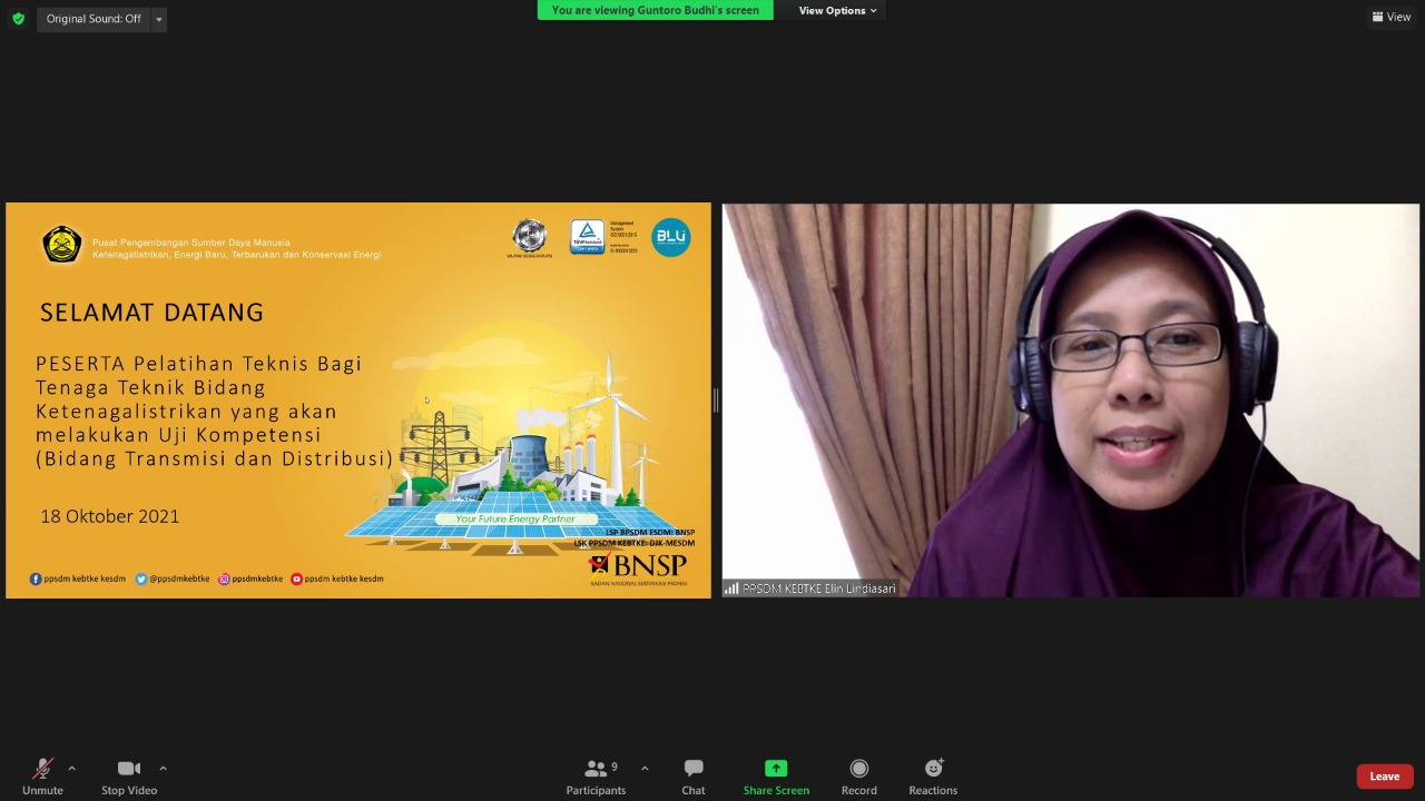 PEMBEKALAN BAGI TENAGA TEKNIK YANG AKAN MELAKUKAN UJI KOMPETENSI