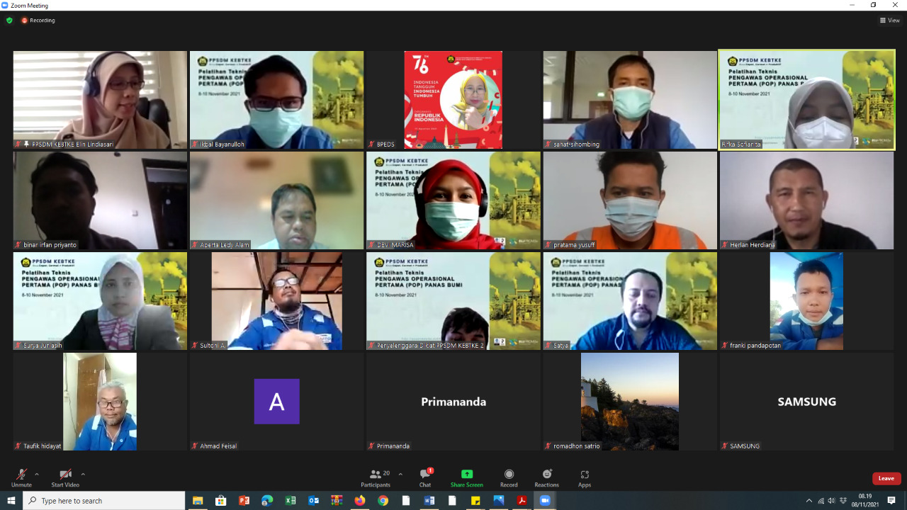 Pelatihan Pengawas Operasional Pertama Panas Bumi Menghasilkan SDM Yang Bertanggung Jawab Sebagai Pengawas Operasional