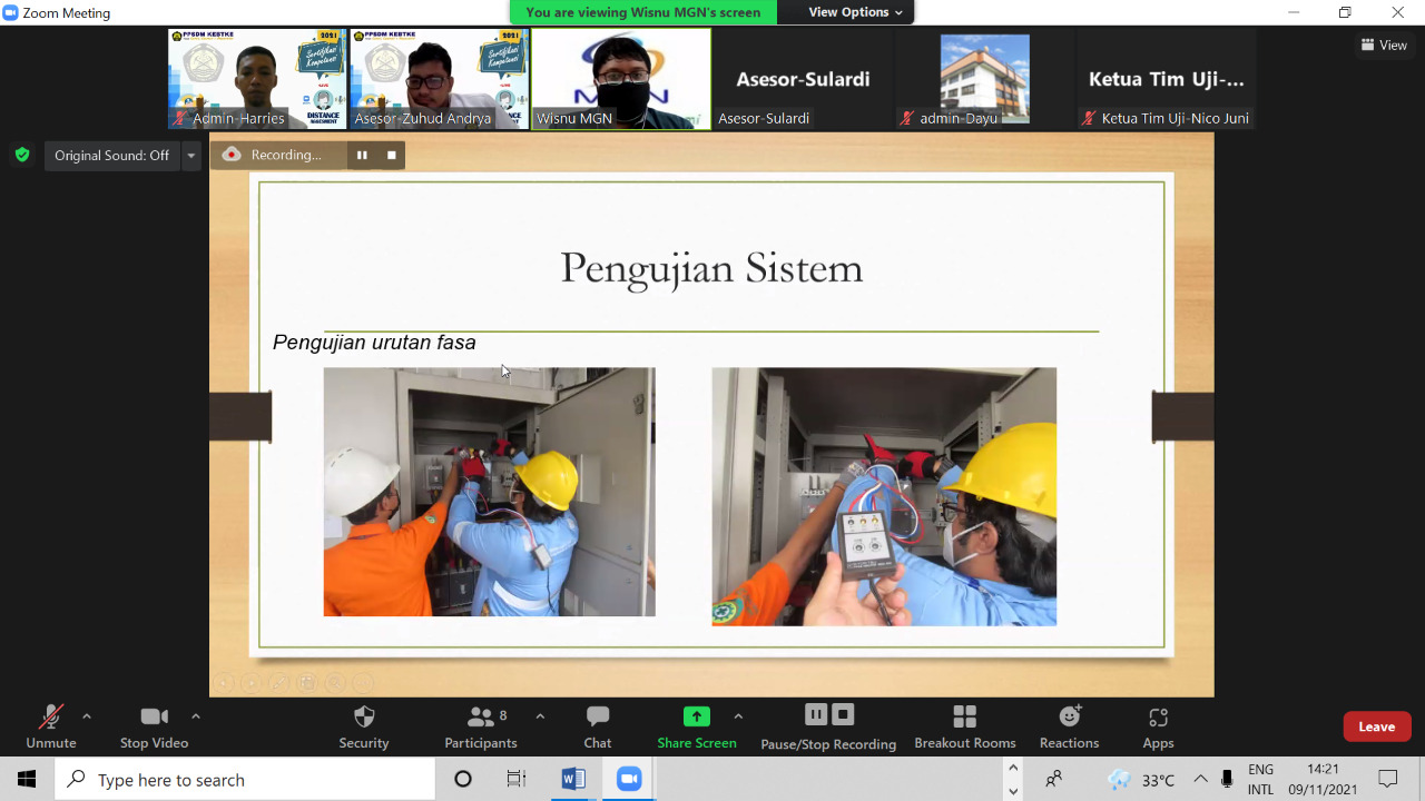 Pelaksanaan Uji Kompetensi JTR Distribusi, dan JTM IPTL Bersama PPSDM KEBTKE