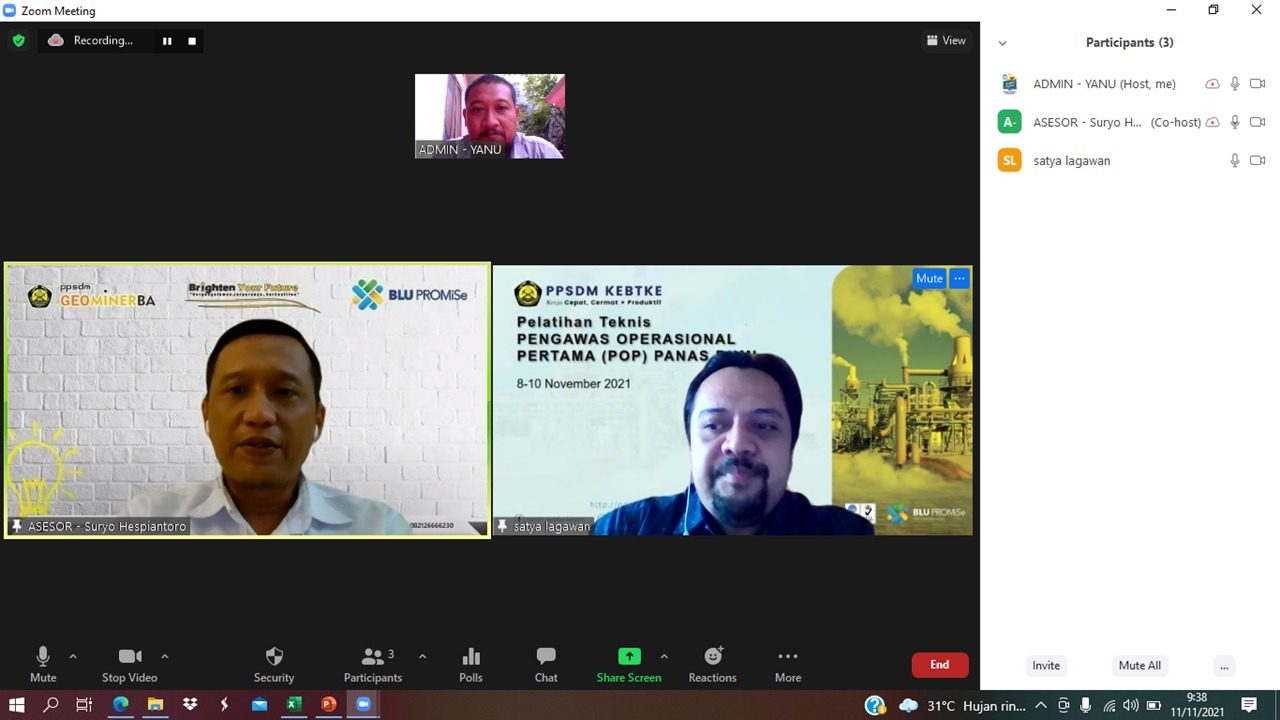 PPSDM KEBTKE selenggarakan Uji Kompetensi POP Panas Bumi Angkatan ke-III