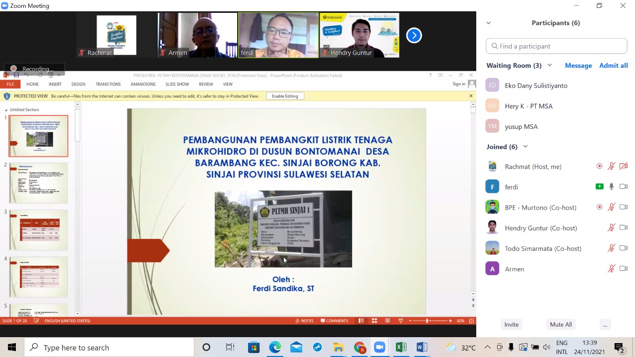 Uji Kompetensi Bagi Tenaga Teknik Ketegalistrikan bersama PPSDM KEBTKE