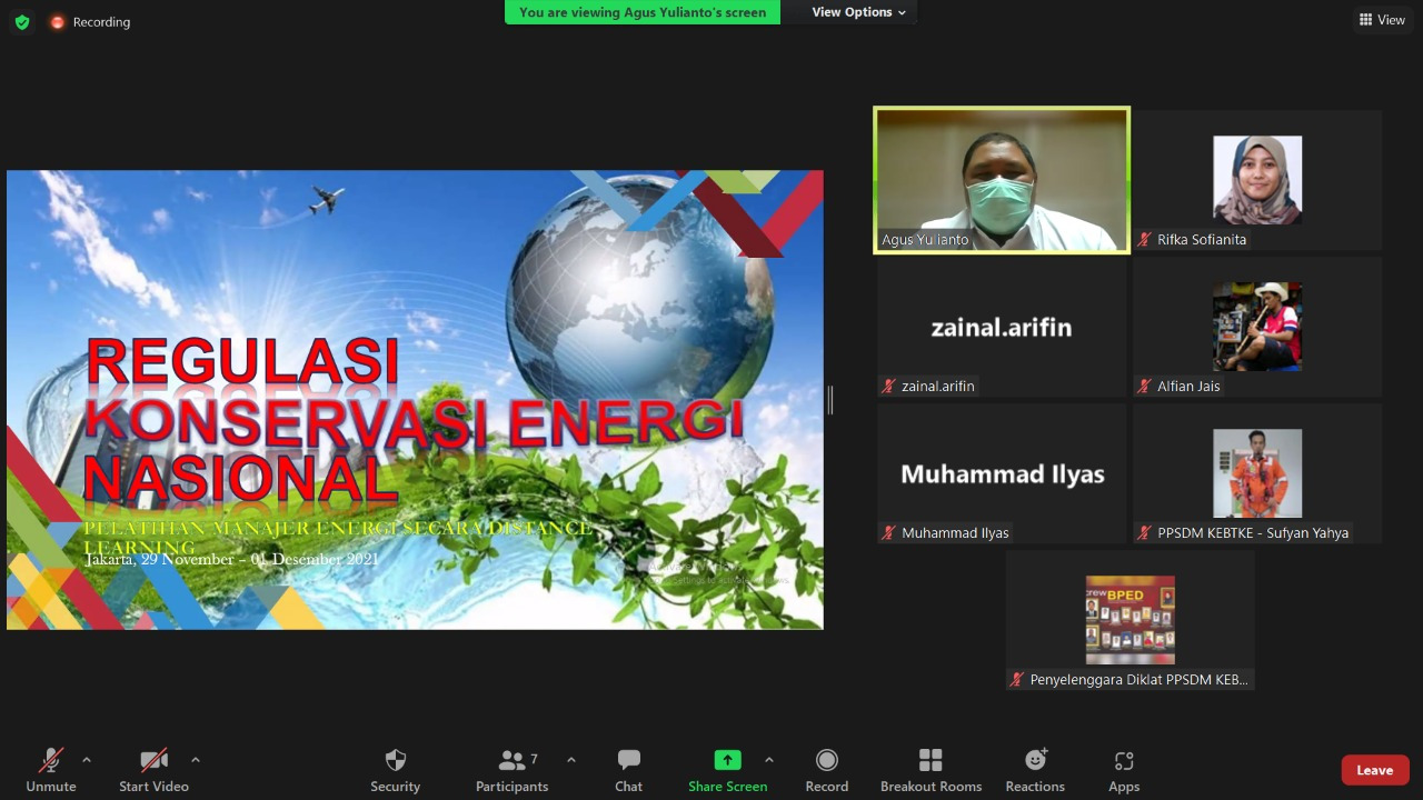 Pembekalan Uji Kompetensi Bagi Calon Manajer Energi Bersama PPSDM KEBTKE