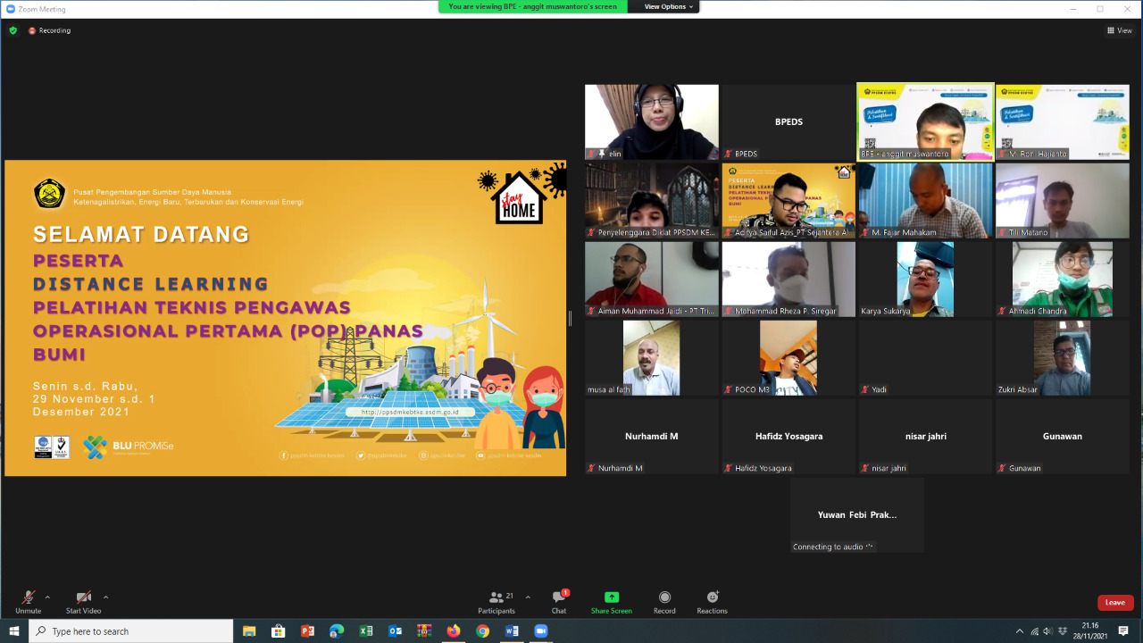 Pengawas Operasional Pertama Panas Bumi Harus Memiliki Kompetensi Yang Ditetapkan Oleh Pemerintah