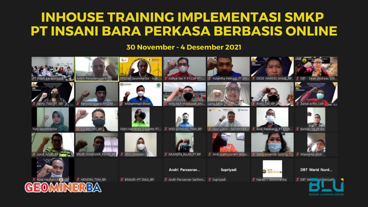 PT Insani Bara Perkasa dan PPSDM Geominerba Gelar Diklat Implementasi SMKP