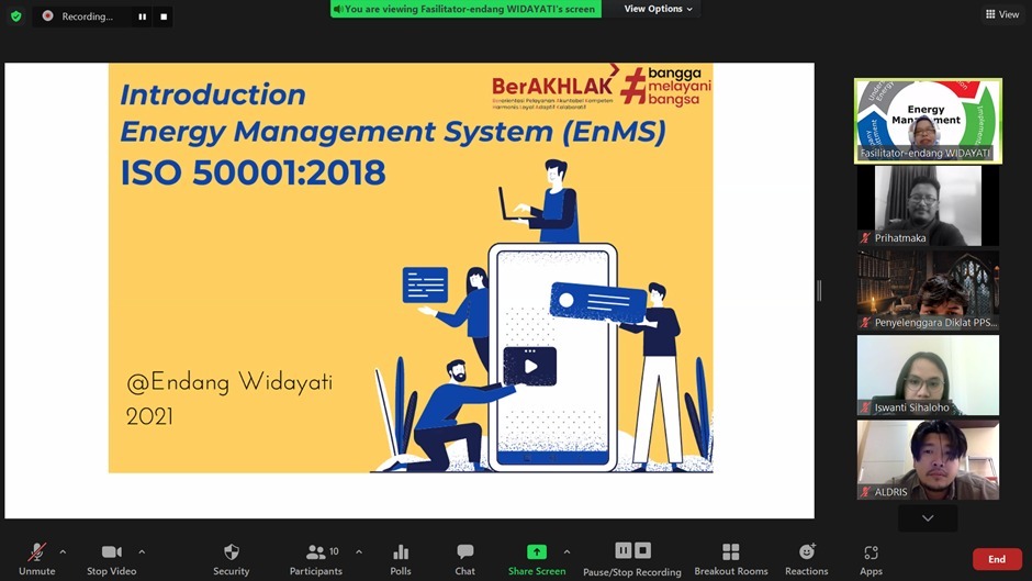 Kembali PPSDM KEBTKE Gelar Pelatihan Introduction Energy Management System ISO 50001:2018