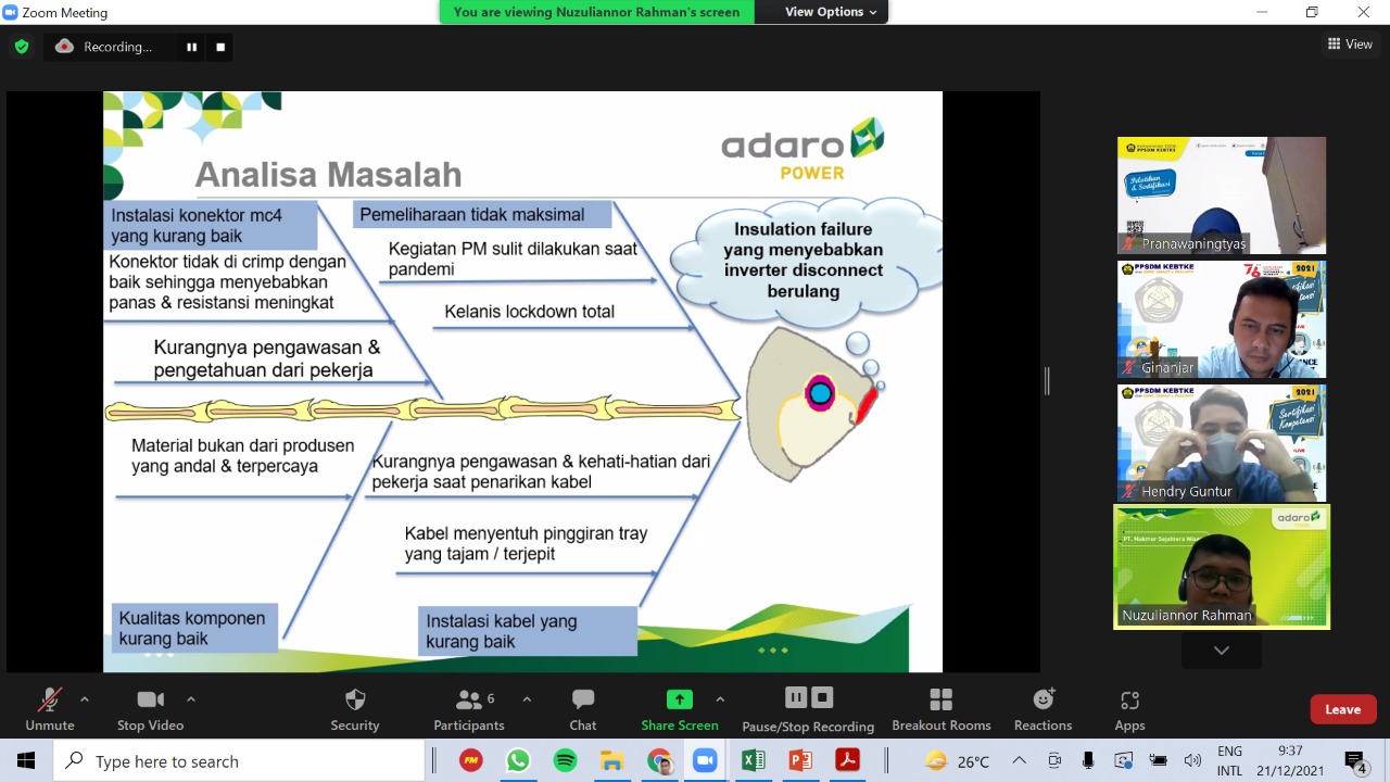 Proses Pemberian Sertifikasi Kompetensi Tenaga Teknik bersama LSK PPSDM KEBTKE