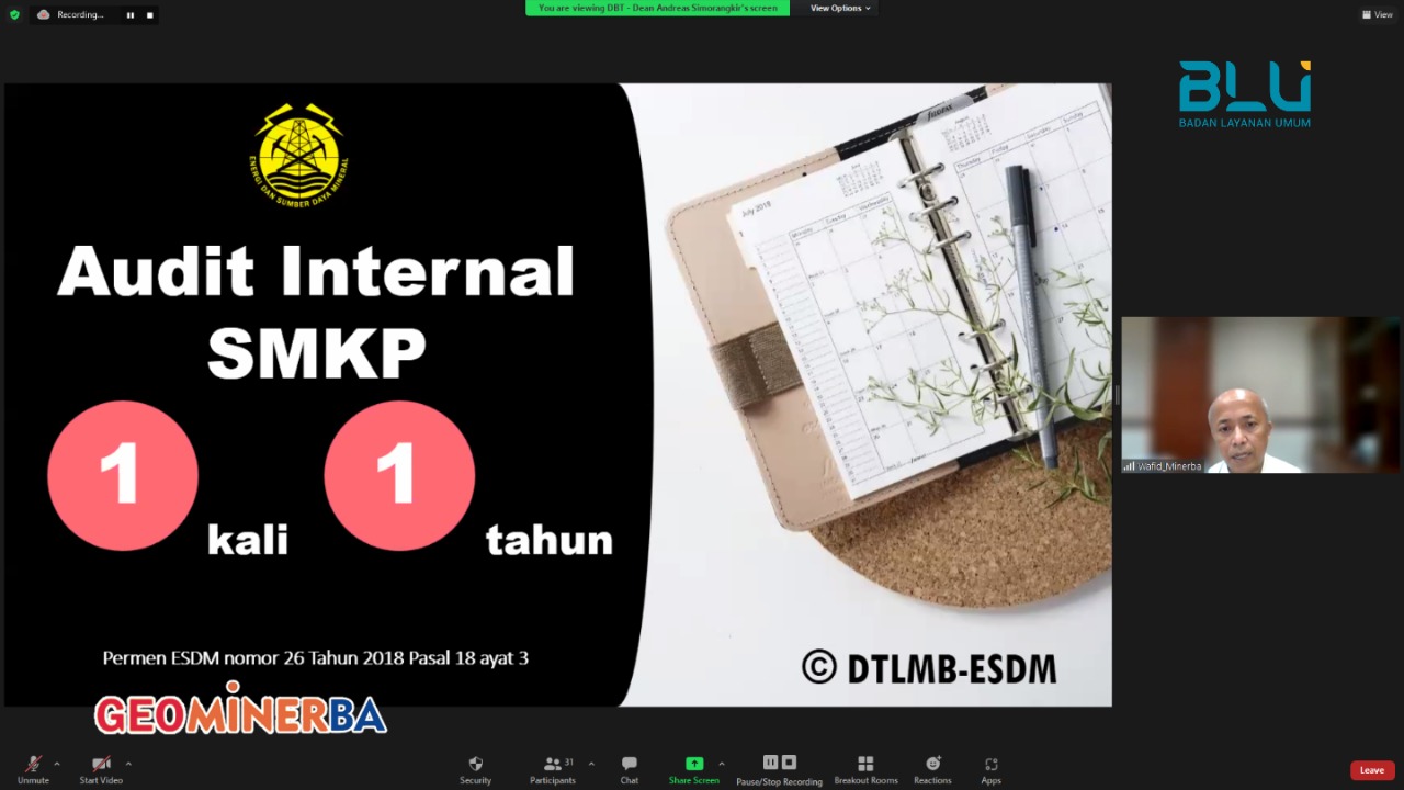 PPSDM Geominerba Kembali Selenggarakan Diklat Audit SMKP Angkatan Kedua