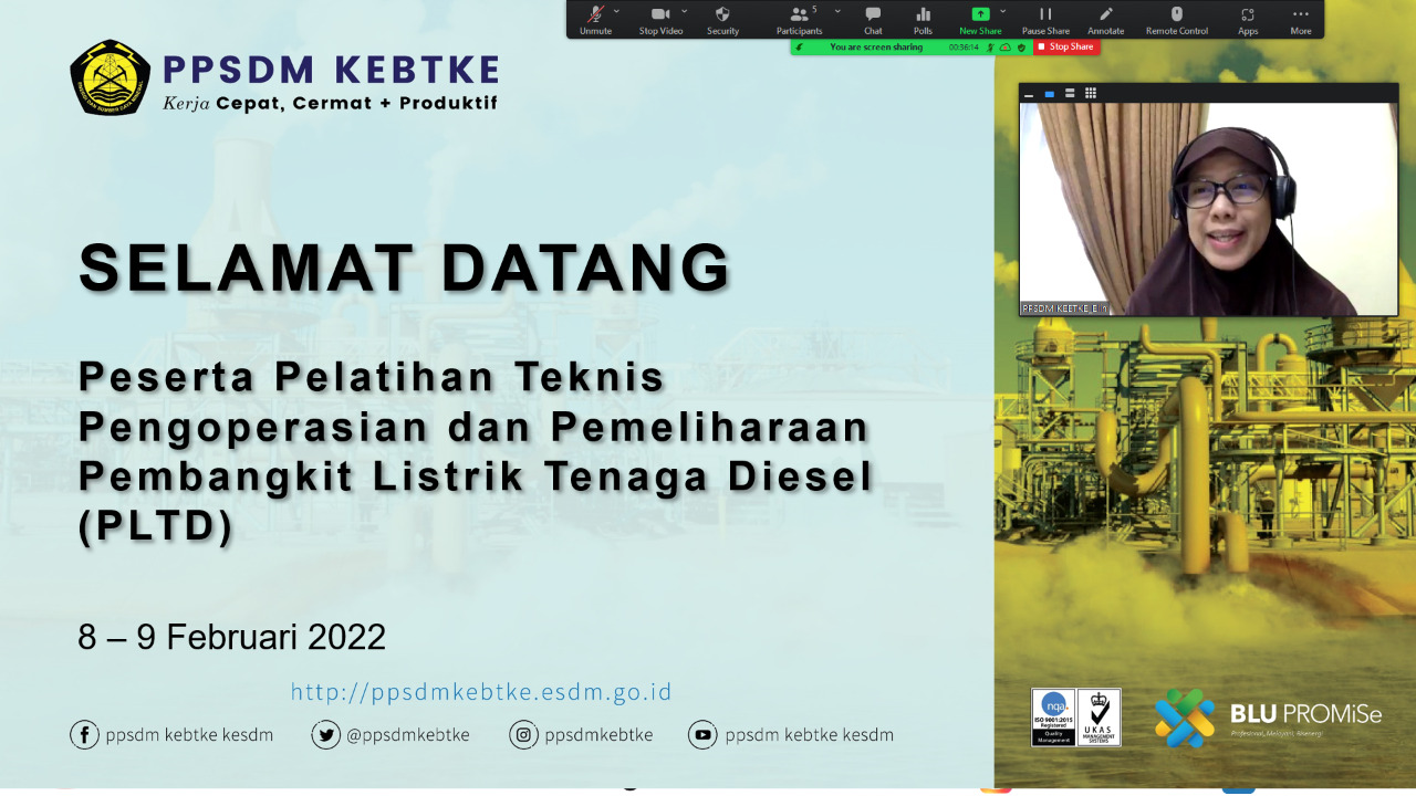 Pembekalan Tenaga Teknis Pengoperasian dan Pemeliharaan PLTD