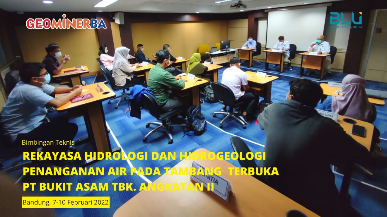 Kali Kedua, PPSDM Geominerba dan PT Bukit Asam Gelar Bimtek Rekayasa Hidrologi dan Hidrogeologi