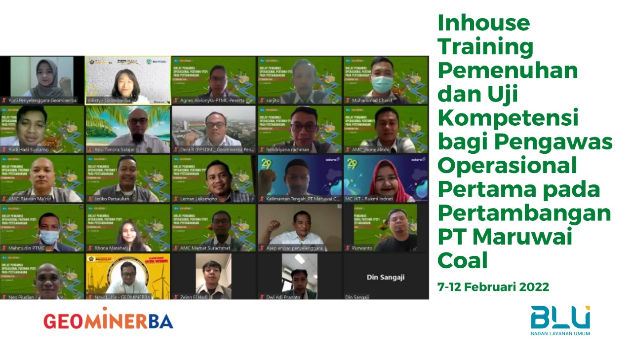 PPSDM Geomienrba Persiapkan Pengawas Operasional Pertama PT Maruwai Coal