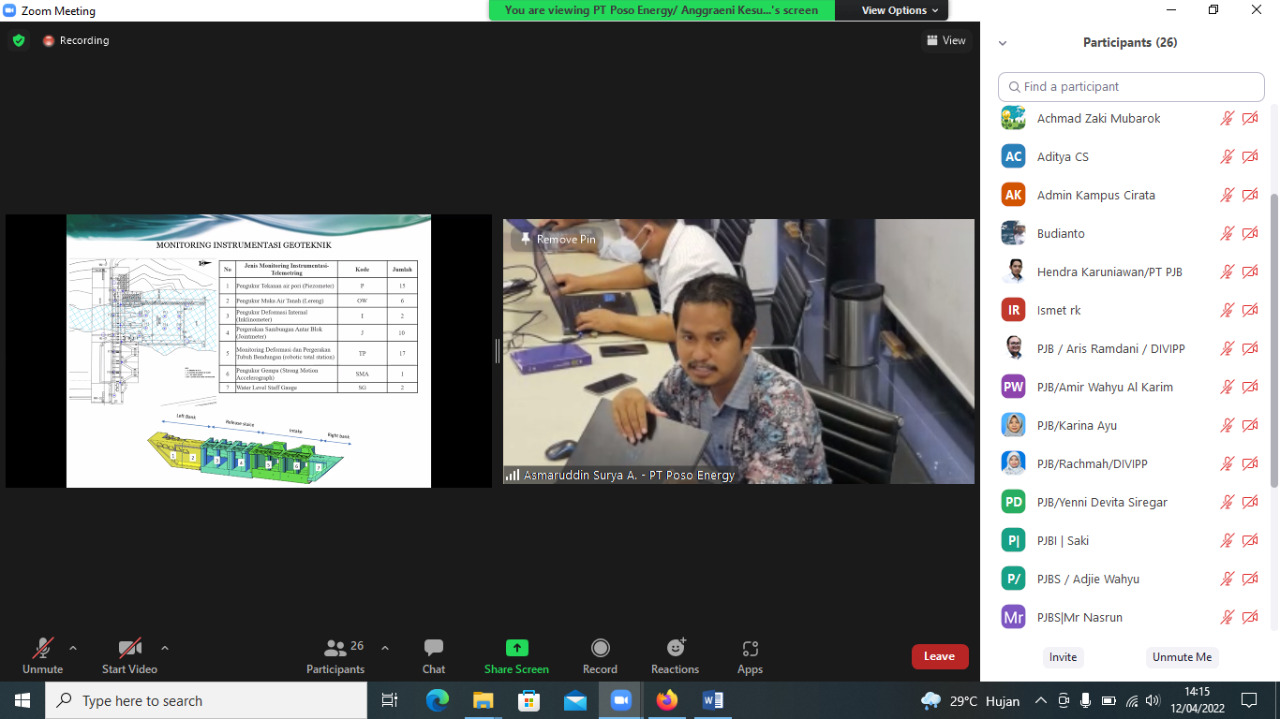 Kolaborasi PPSDM KEBTKE Bersama PT. Pembangkitan Jawa-Bali Selenggarakan Pelatihan Teknis Feasibility Study & Engineering Design PLTA