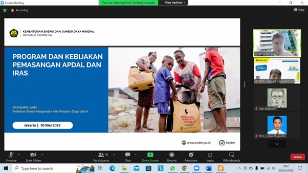 PPSDM KEBTKE Gelar Pelatihan Teknis Pengenalan Infrastruktur Alat Penyalur Daya Listrik Bagi ASN Kementerian ESDM