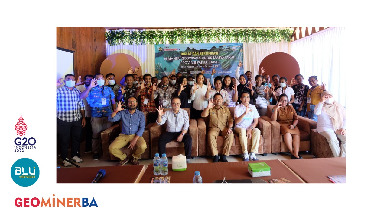 Kepala PPSDM Geominerba Buka Diklat dan Sertifikasi Pemandu Geowisata Raja Ampat