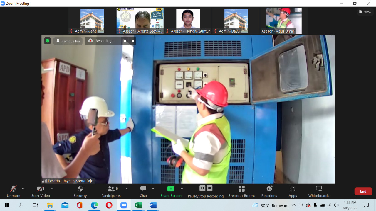 Uji Kompetensi Tenaga Teknik Bidang Pembangkit Tenaga Listrik