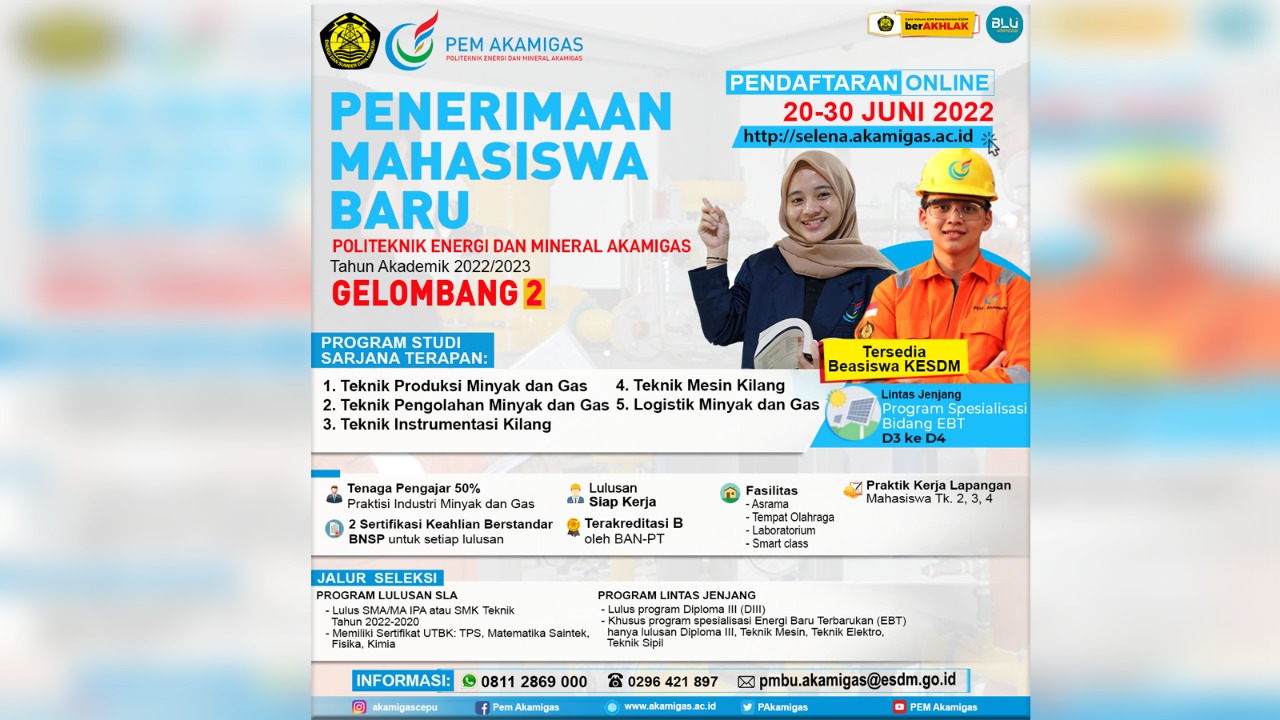 Masih Terbuka Peluang Jadi Mahasiswa PEM Akamigas