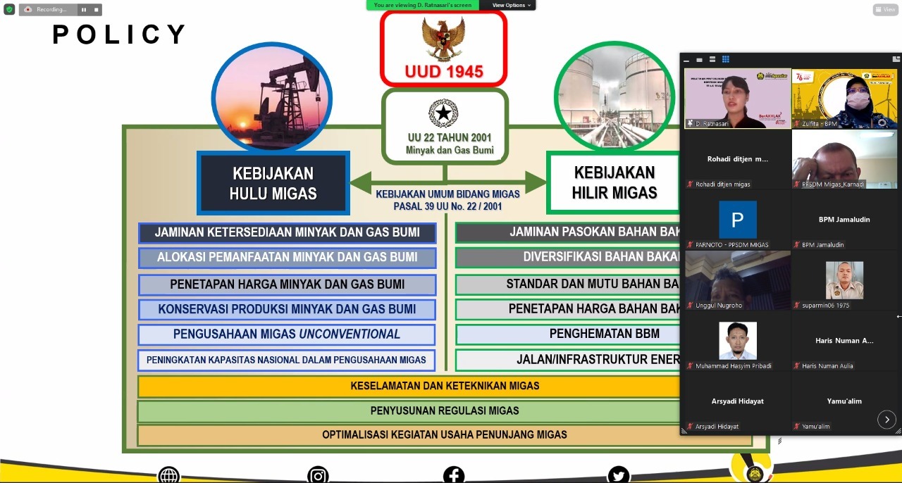 PPSDM Migas Berikan Pemahaman tentang Upstream Gas Business untuk ASN KESDM