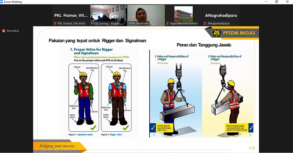 Pelatihan Juru Ikat Beban Kembali Diselenggarakan PPSDM Migas untuk PT. Petrosea Tbk