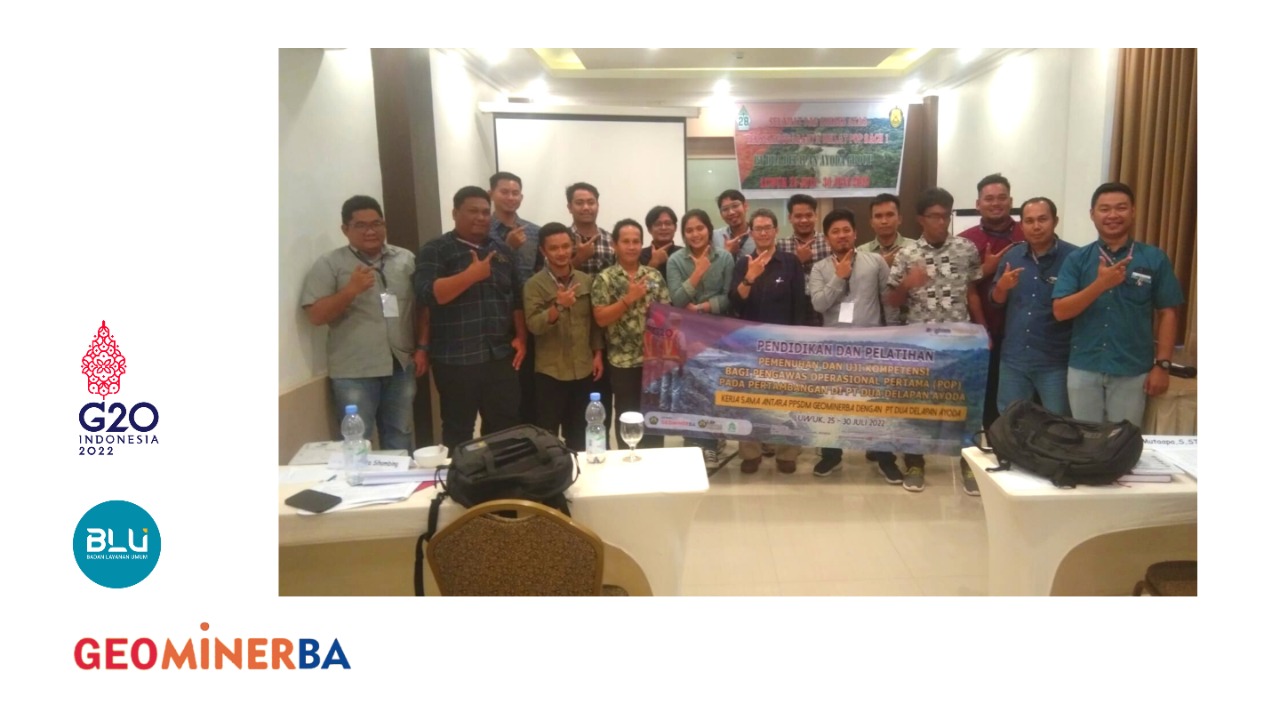 Gelar Sertifikasi POP, Hasil Kerja Sama PPSDM Geominerba dan PT Dua Delapan Ayoda