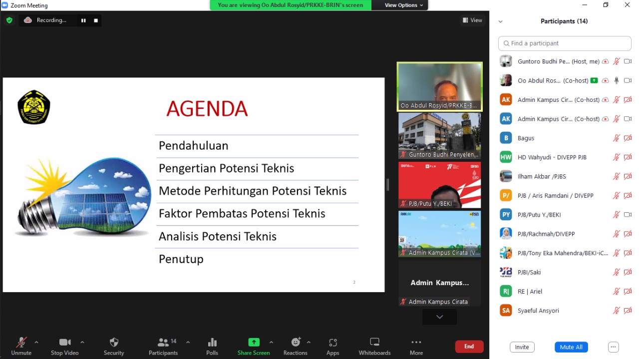 Pelatihan Teknis Analisis Kapasitas Pembangkit Berdasarkan Potensi EBT