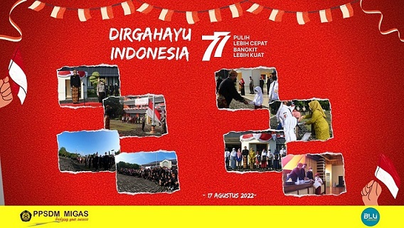 Perdana setelah Pandemi, PPSDM Migas Gelar Upacara HUT Republik Indonesia ke - 77