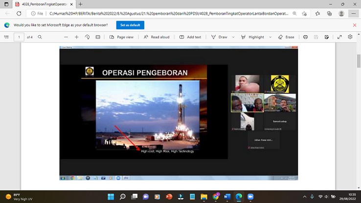 PPSDM Migas Bekerja Sama dengan PDSI Tingkatkan Pemahaman tentang Pemboran