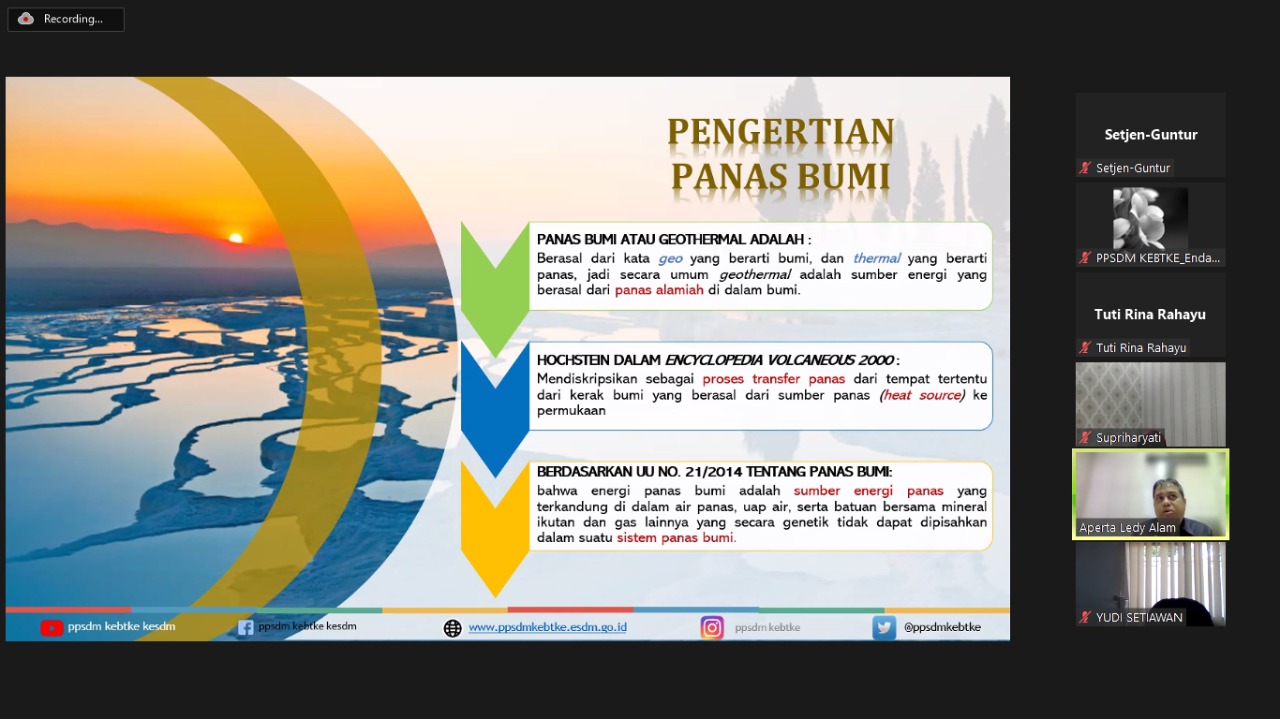 Sudah Masuk ke Angkatan-4, PPSDM KEBTKE Selenggarakan Lagi Pelatihan Teknis EBTKE For Non EBTKE bagi ASN Lingkungan Kementerian ESDM