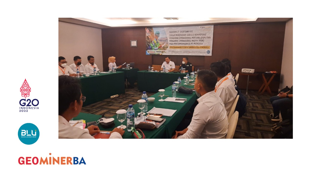Kerja Sama PPSDM Geominerba dengan PT Petrosea Selenggarakan Sertifikasi POP dan POM