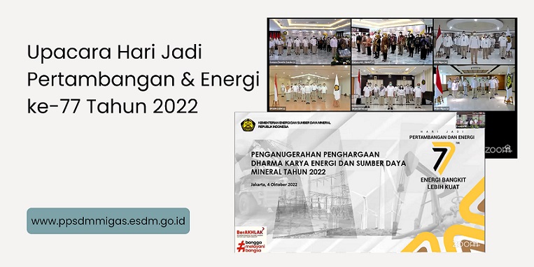 Upacara Virtual Hari Jadi Pertambangan & Energi ke – 77 Dihadiri Seluruh Satker di Lingkungan KESDM