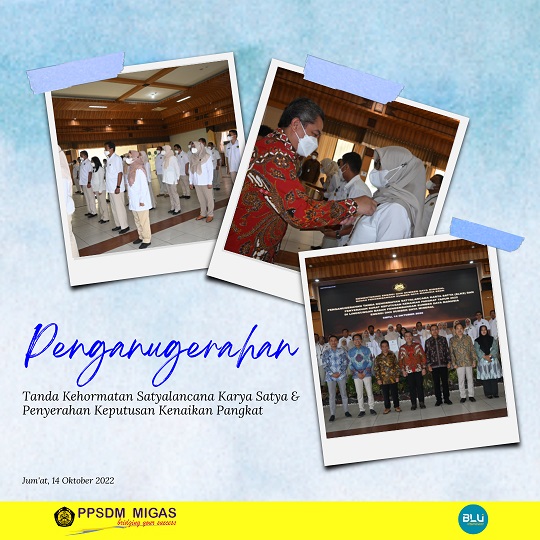 Kepala BPSDM ESDM Anugerahi Penghargaan SLKS dan Penyerahan Keputusan Kenaikan Pangkat