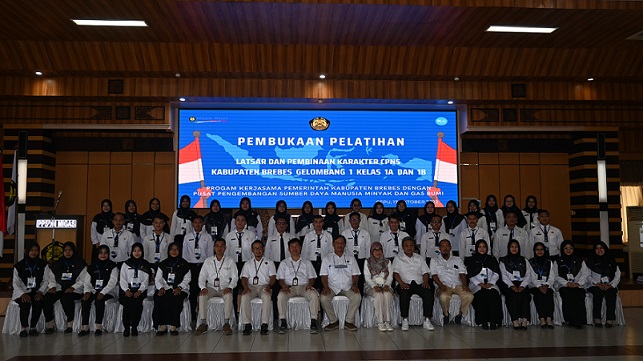 Pembukaan Latsar dan Pembinaan Krakter CPNS Brebes Secara Klasikal di PPSDM Migas